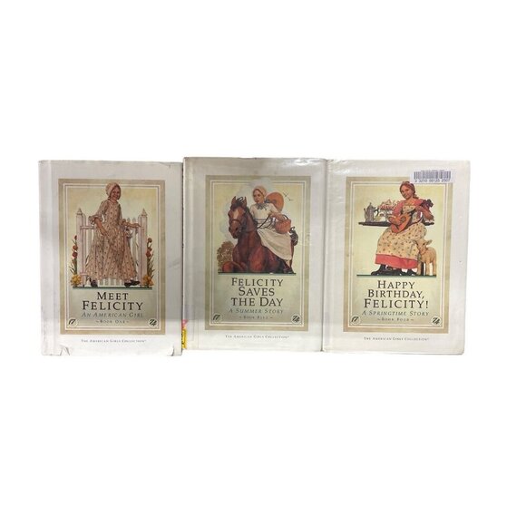 Lot of 3 FELICITY Books Ex Library Pleasant Co American Girls - Picture 1 of 4